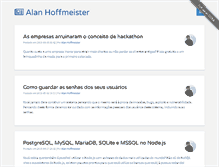 Tablet Screenshot of alanhoff.com